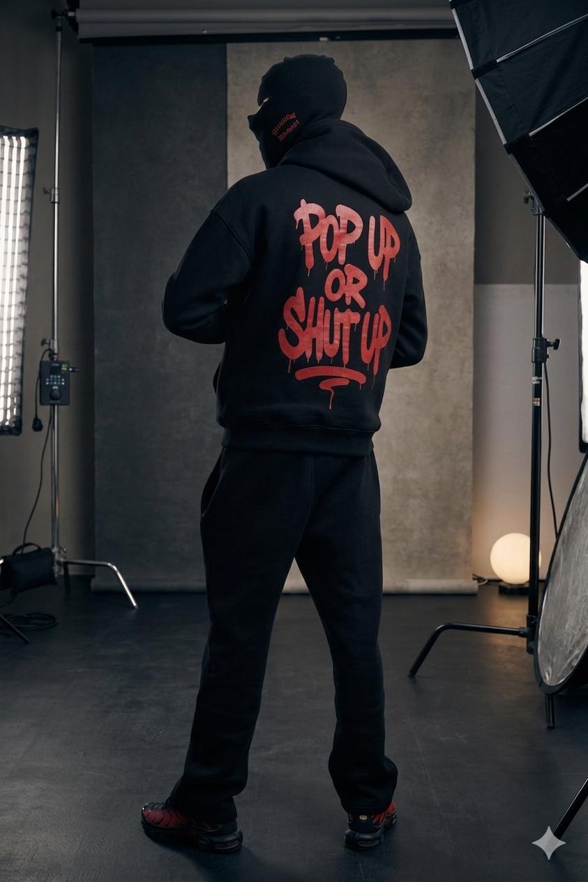 Ensemble hoodie Noir – POPUP